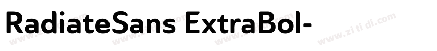 RadiateSans ExtraBol字体转换